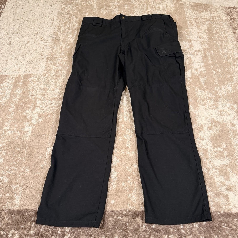 5.11 Tactical Cargo Pants Men 40x32 Stryke Black Utility Workwear Double Knee